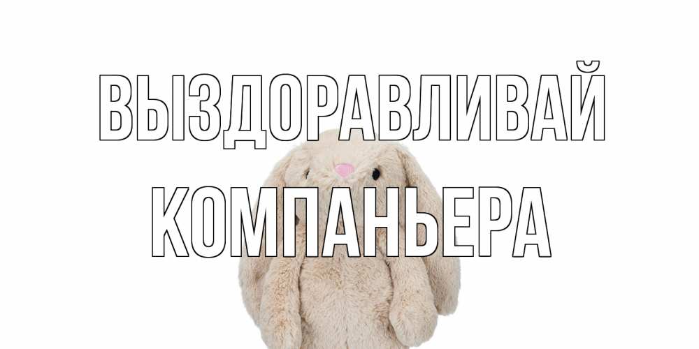 Открытка на каждый день с именем, Компаньера Выздоравливай не болей Прикольная открытка с пожеланием онлайн скачать бесплатно 