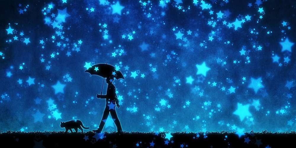 Открытка на каждый день с именем, Арсений Спокойной ночи ночные прогулки с котом под звездами Прикольная открытка с пожеланием онлайн скачать бесплатно 