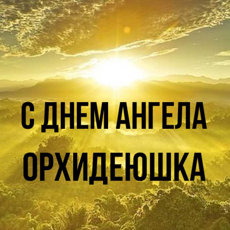 Картинка С днем ангела, Орхидеюшка