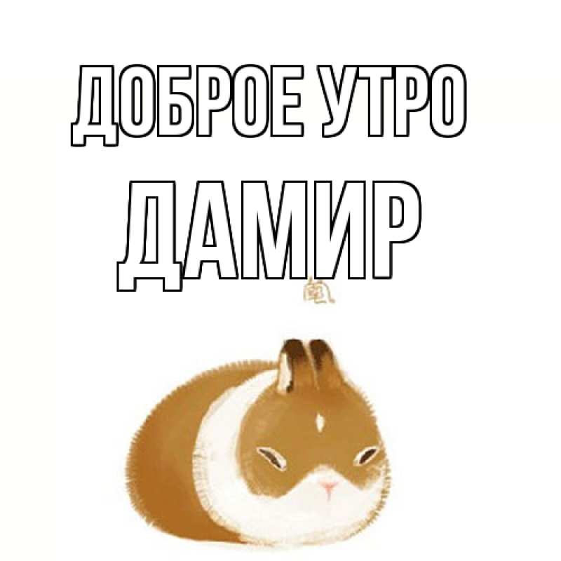 Картинка Доброе утро, Дамир