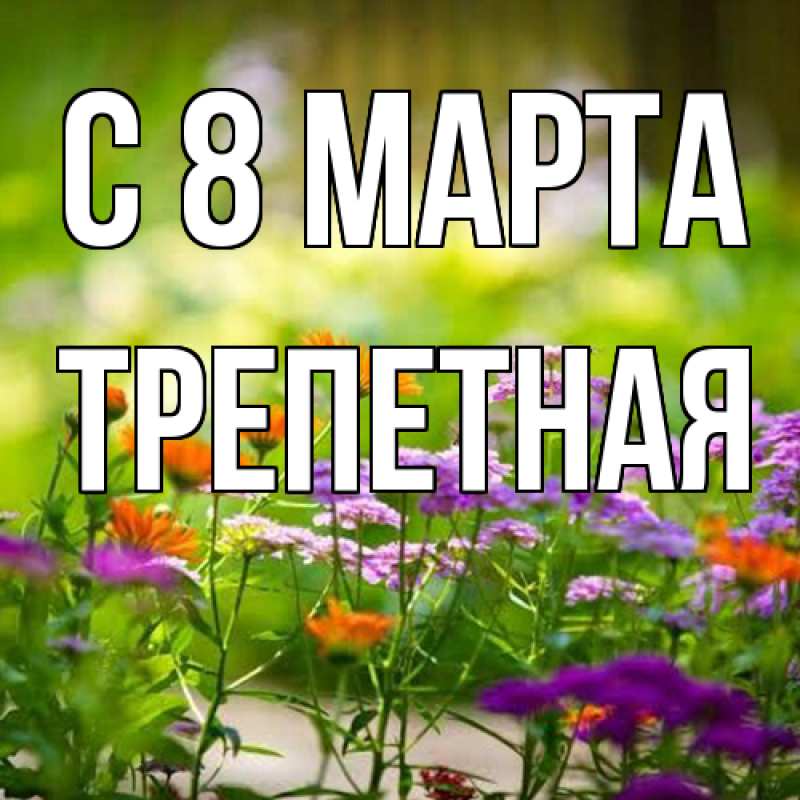 Картинка C 8 МАРТА, Тpепетная