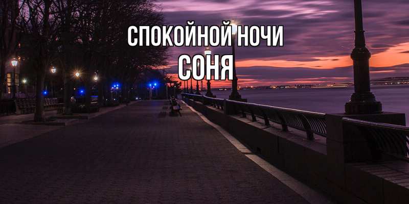 Картинка Спокойной ночи, Соня