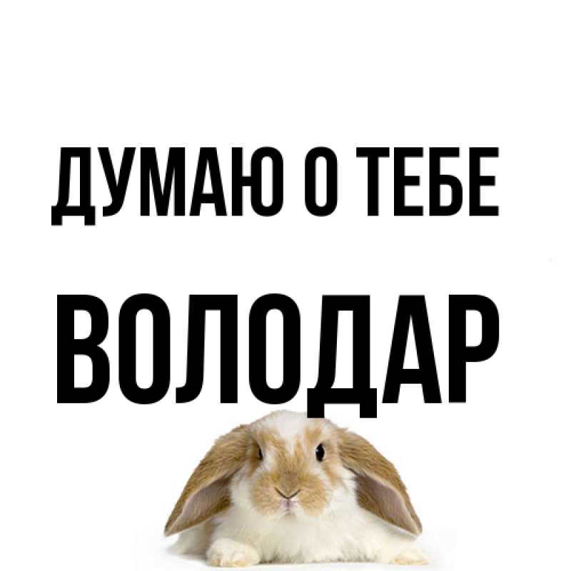 Картинка Думаю о тебе, Володар