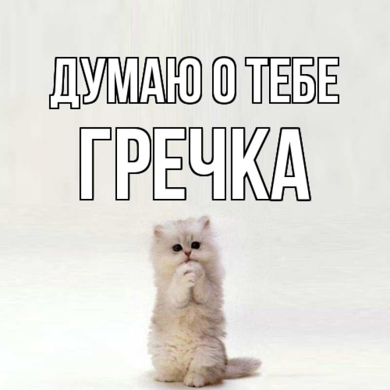 Картинка Думаю о тебе, Гречка
