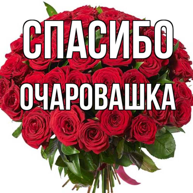 Картинка Спасибо, Очаpовашка