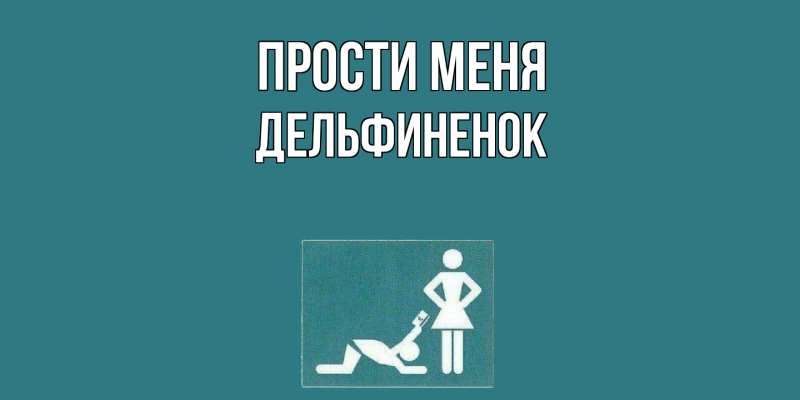 Картинка Прости меня, дельфиненок
