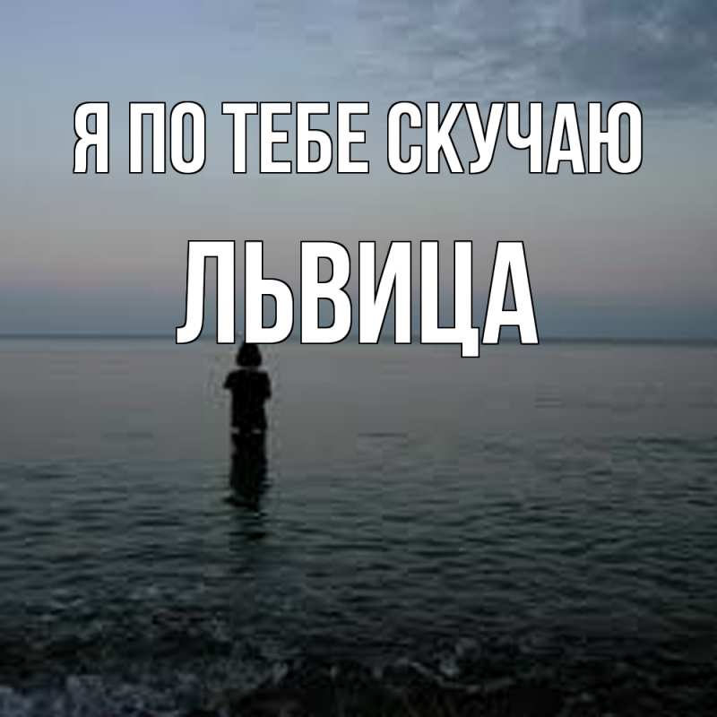 Картинка Я по тебе скучаю, Львица