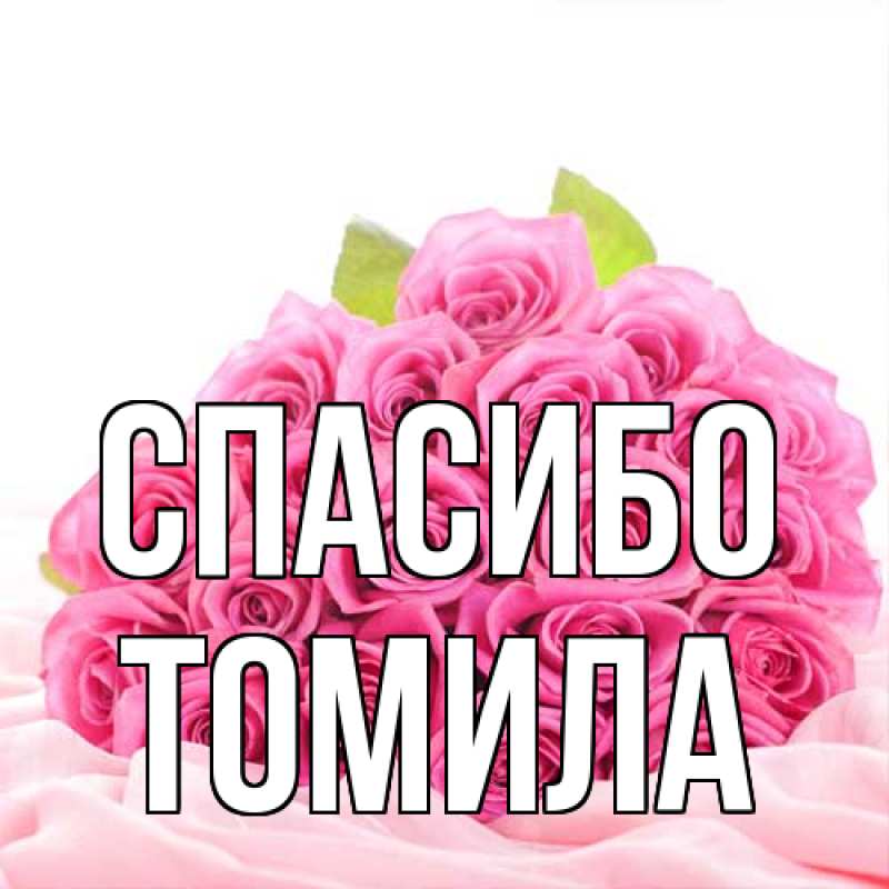 Картинка Спасибо, Томила