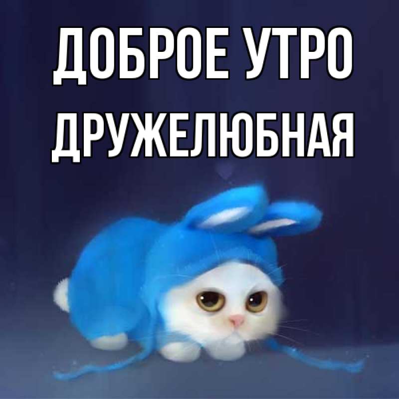 Картинка Доброе утро, Дружелюбная