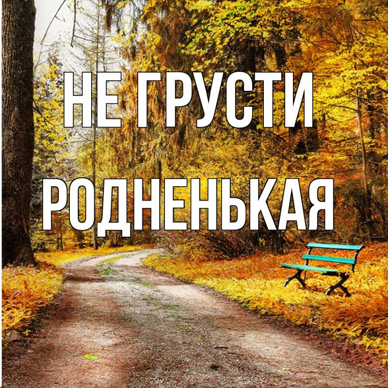 Картинка Не грусти, Родненькая