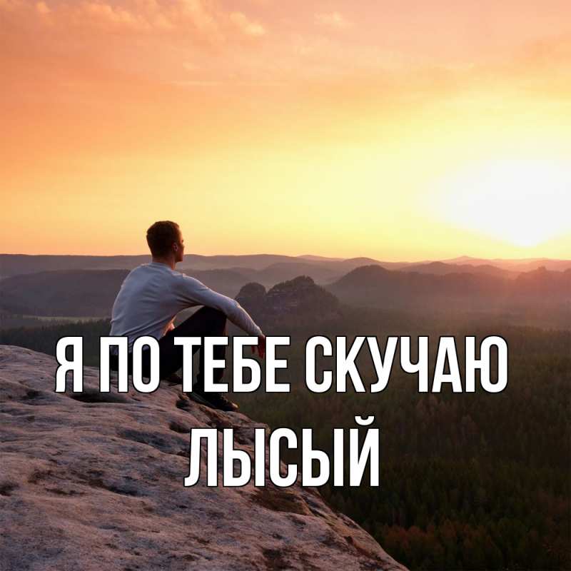 Картинка Я по тебе скучаю, Лысый