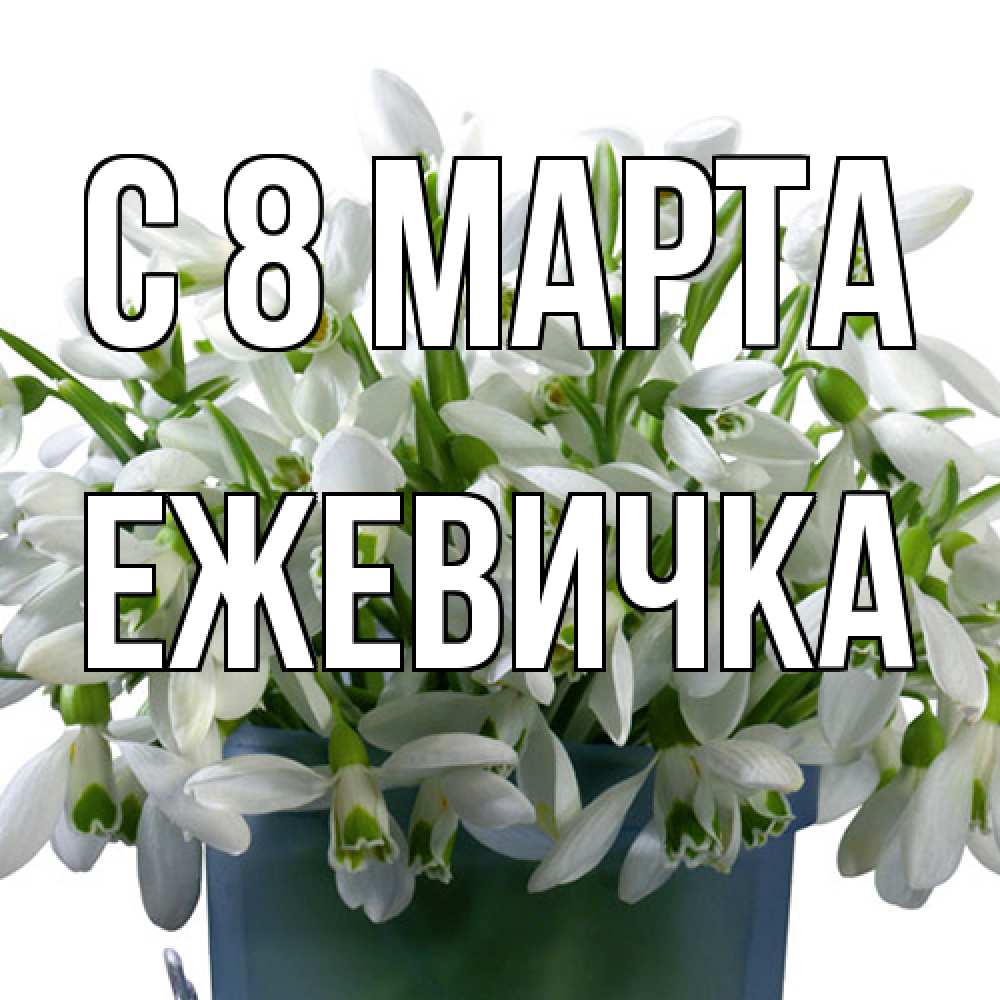 Открытка на каждый день с именем, ежевичка C 8 МАРТА цветы к международному женскому дню Прикольная открытка с пожеланием онлайн скачать бесплатно 