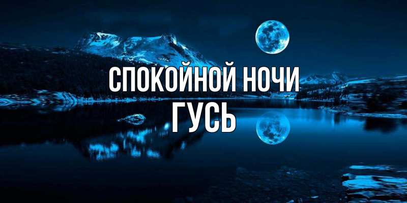 Картинка Спокойной ночи, Гусь