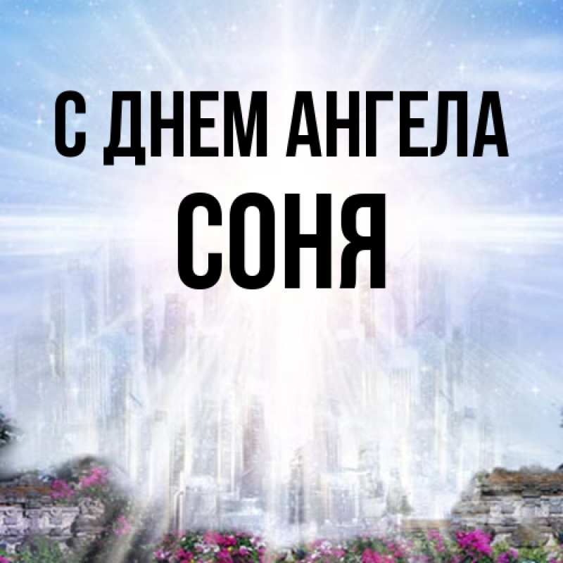 Картинка С днем ангела, Соня