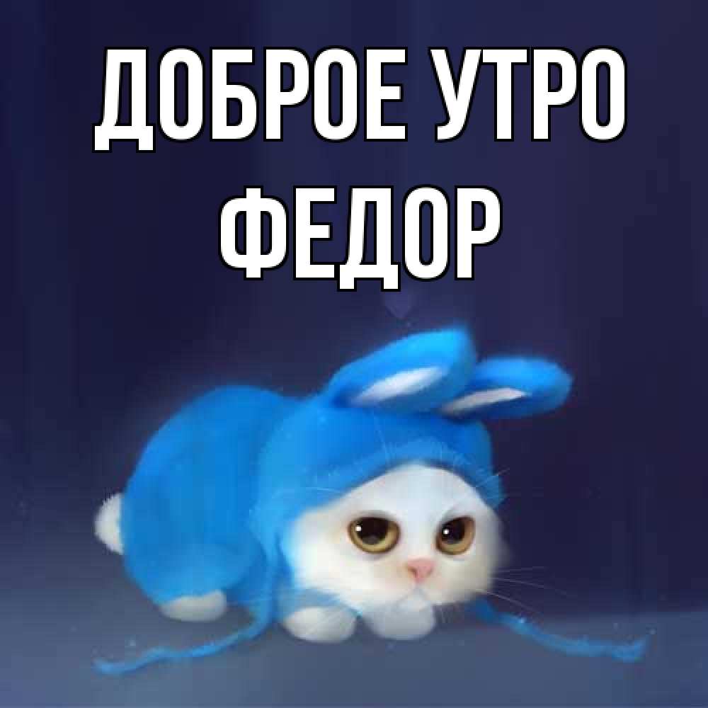 Открытка на каждый день с именем, Федор Доброе утро открытки красивые скачать бесплатно Прикольная открытка с пожеланием онлайн скачать бесплатно 