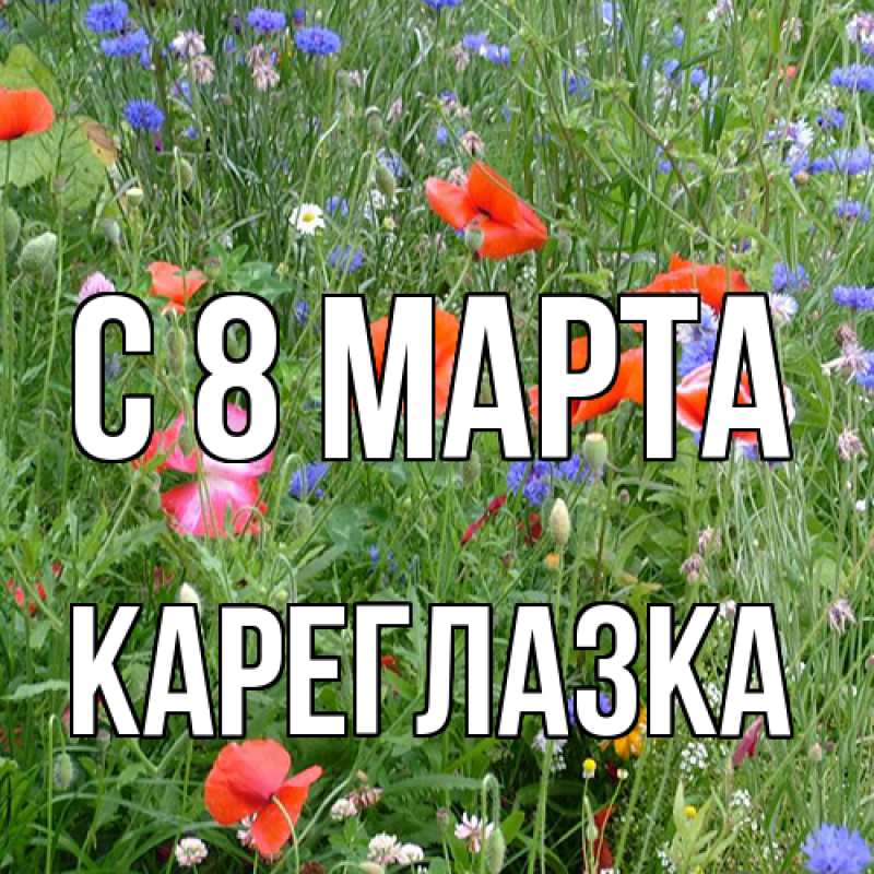 Картинка C 8 МАРТА, кареглазка