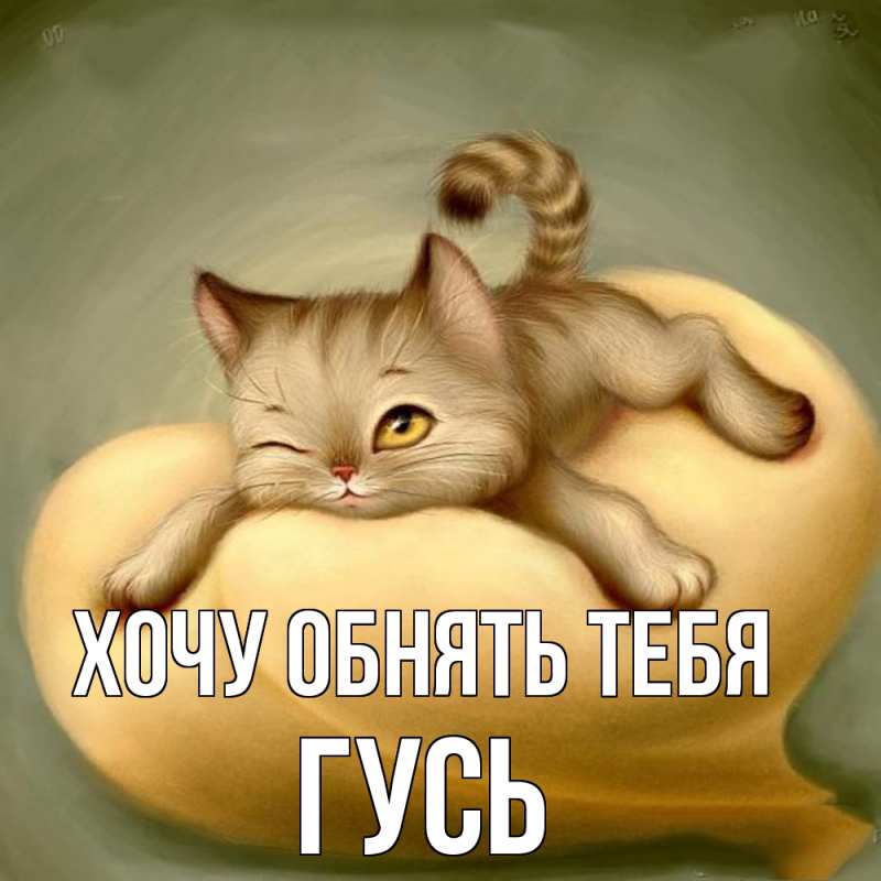 Картинка Хочу обнять тебя, Гусь