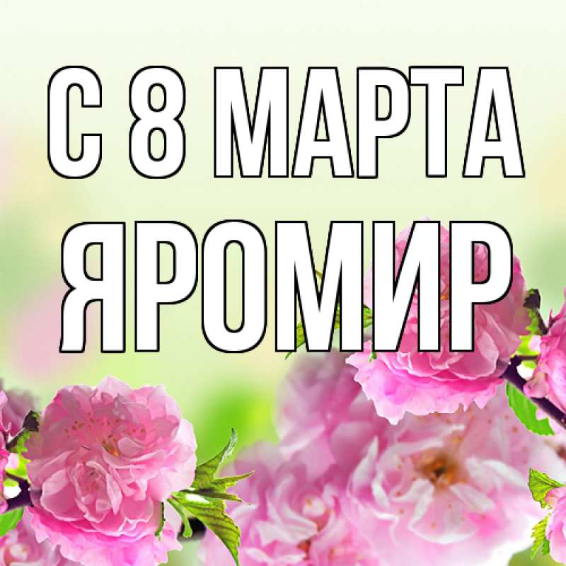 Картинка C 8 МАРТА, Яромир