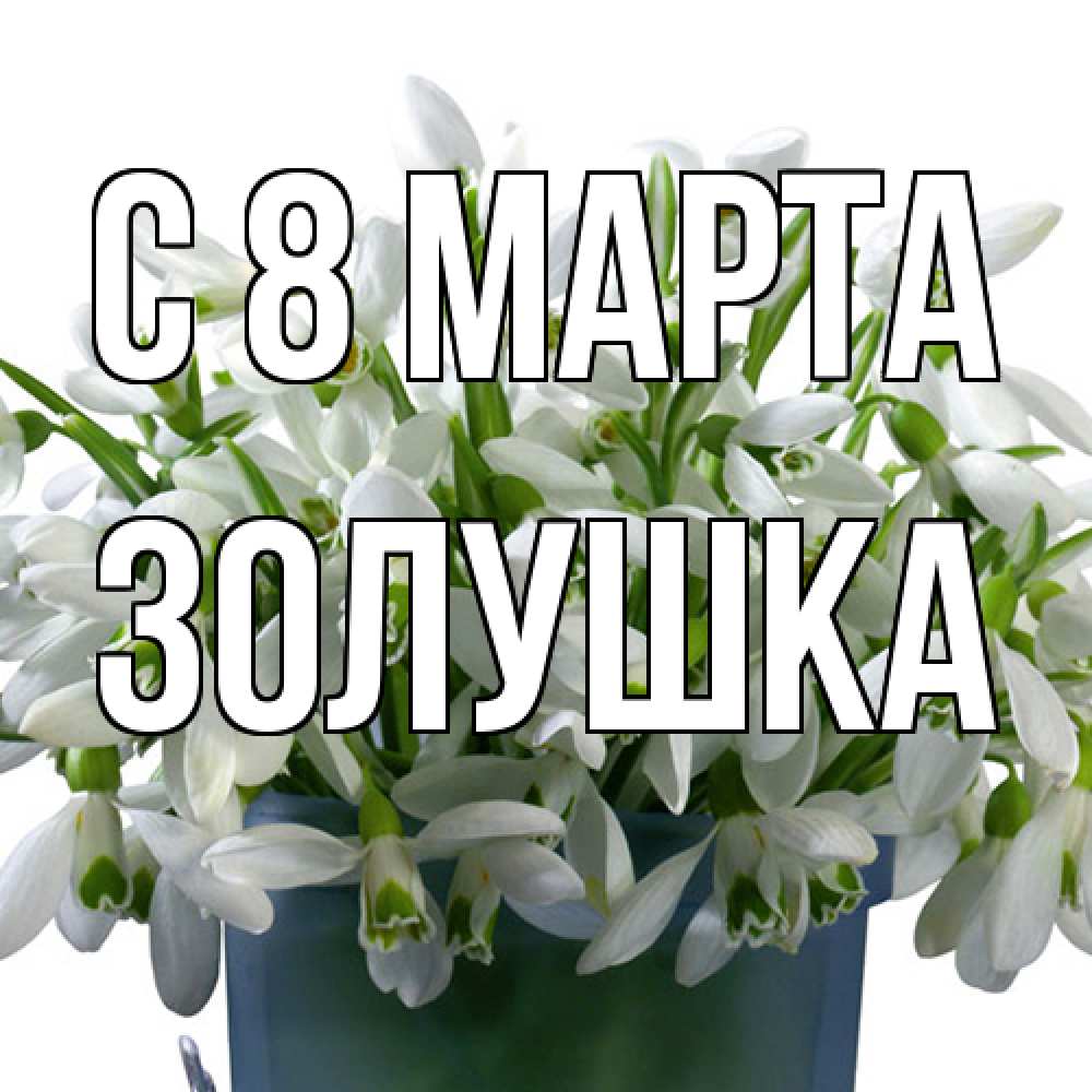 Открытка на каждый день с именем, Золушка C 8 МАРТА цветы к международному женскому дню Прикольная открытка с пожеланием онлайн скачать бесплатно 