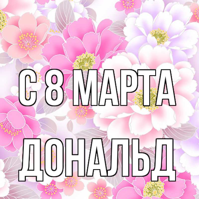 Картинка C 8 МАРТА, Дональд