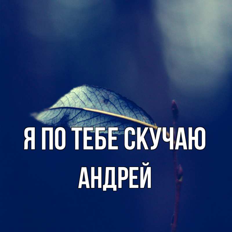 Картинка Я по тебе скучаю, Андрей