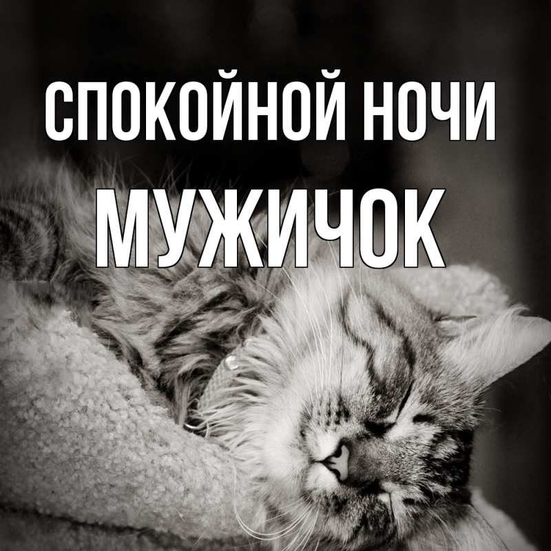 Картинка Спокойной ночи, Мужичок