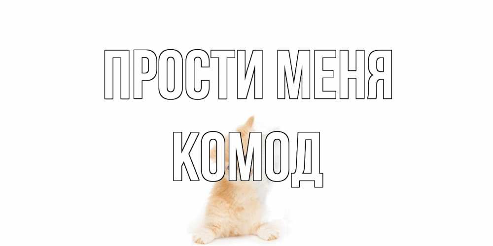 Открытка на каждый день с именем, Комод Прости меня кот Прикольная открытка с пожеланием онлайн скачать бесплатно 