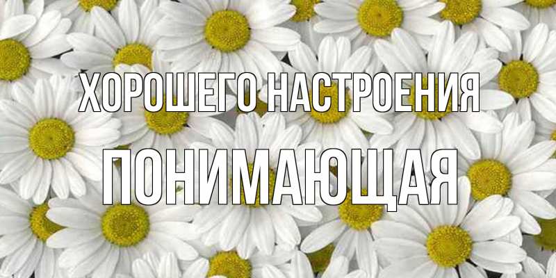 Картинка Хорошего настроения, Понимающая