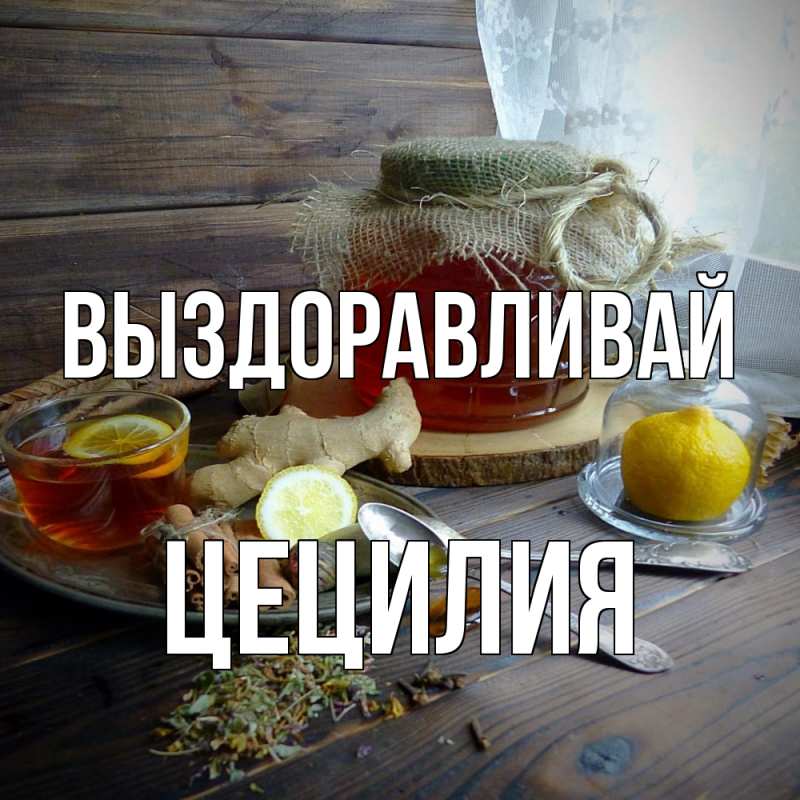 Картинка Выздоравливай, Цецилия