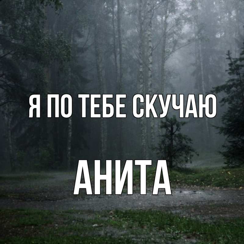 Картинка Я по тебе скучаю, Анита