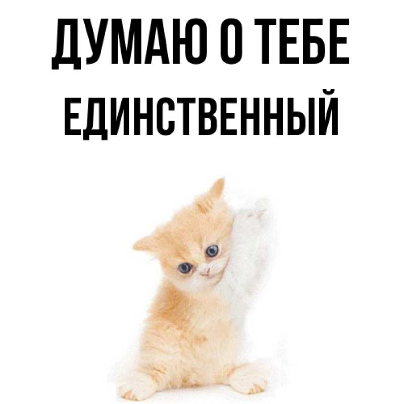 Картинка Думаю о тебе, Единственный
