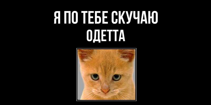 Картинка Я по тебе скучаю, Одетта