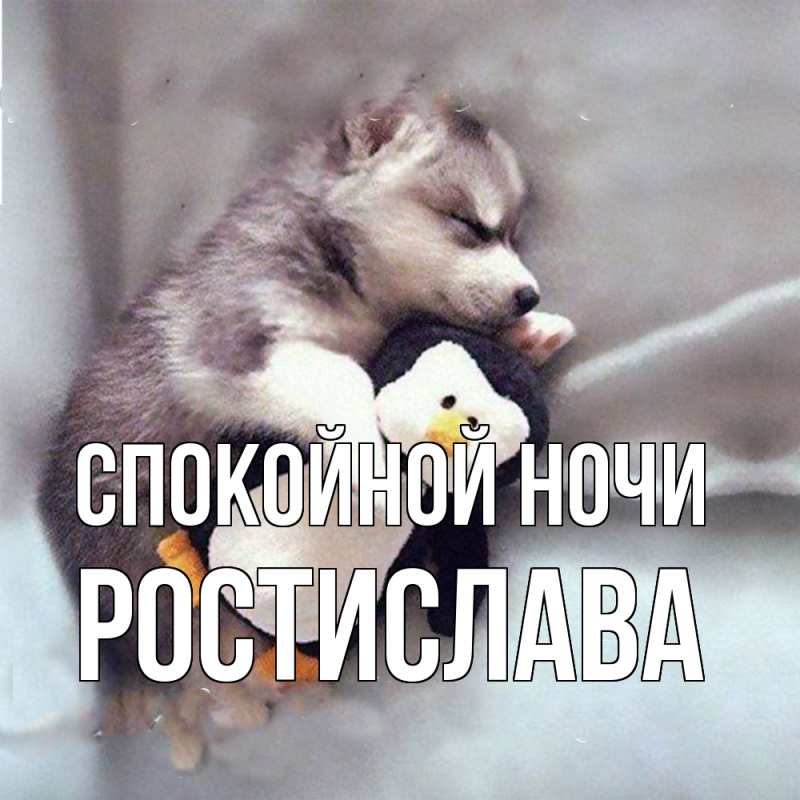 Картинка Спокойной ночи, Ростислава