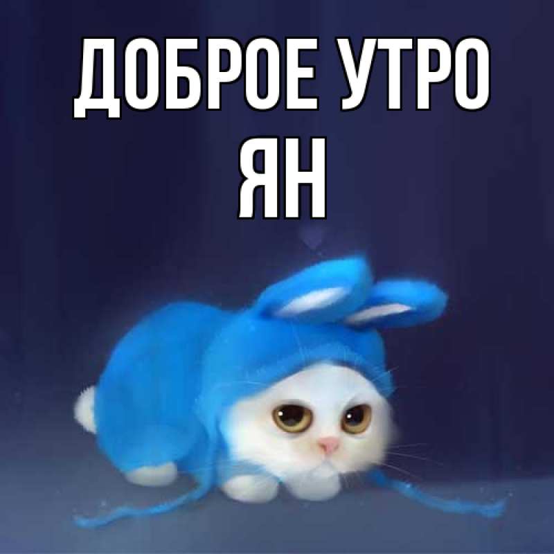 Картинка Доброе утро, Ян