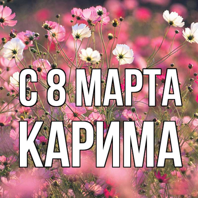 Картинка C 8 МАРТА, Карима