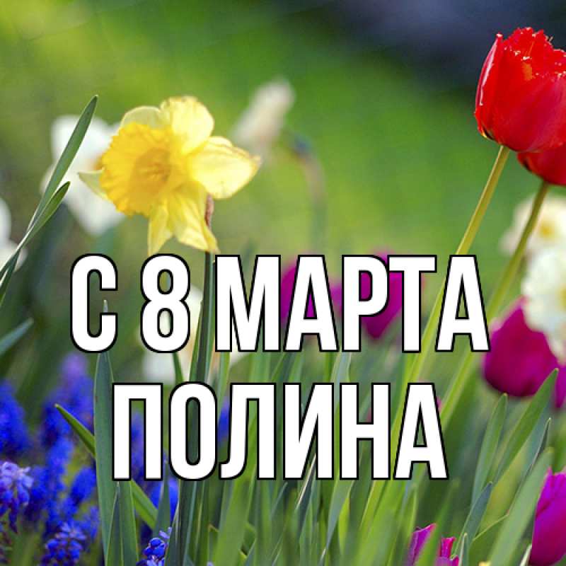 Картинка C 8 МАРТА, полина