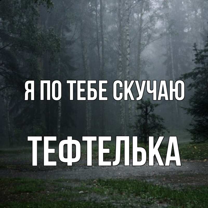 Картинка Я по тебе скучаю, тефтелька