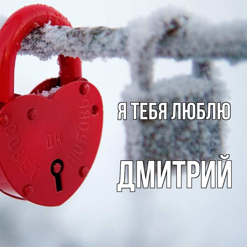 Картинка Я тебя люблю, Дмитрий