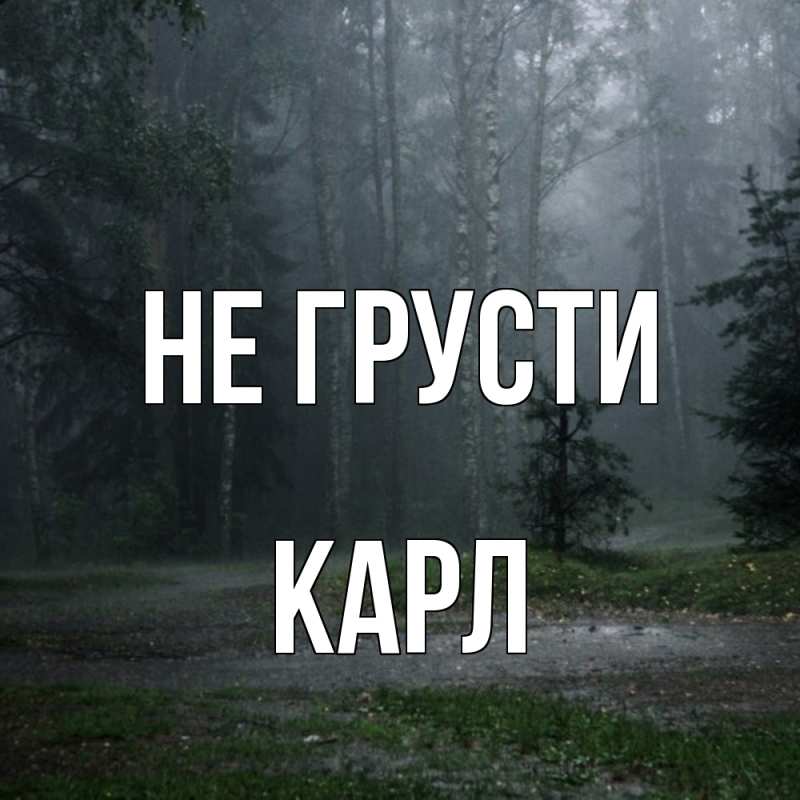 Картинка Не грусти, Карл