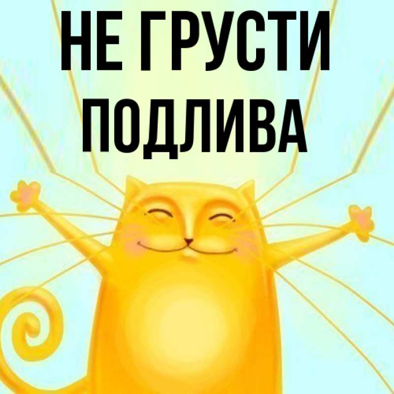 Картинка Не грусти, Подлива