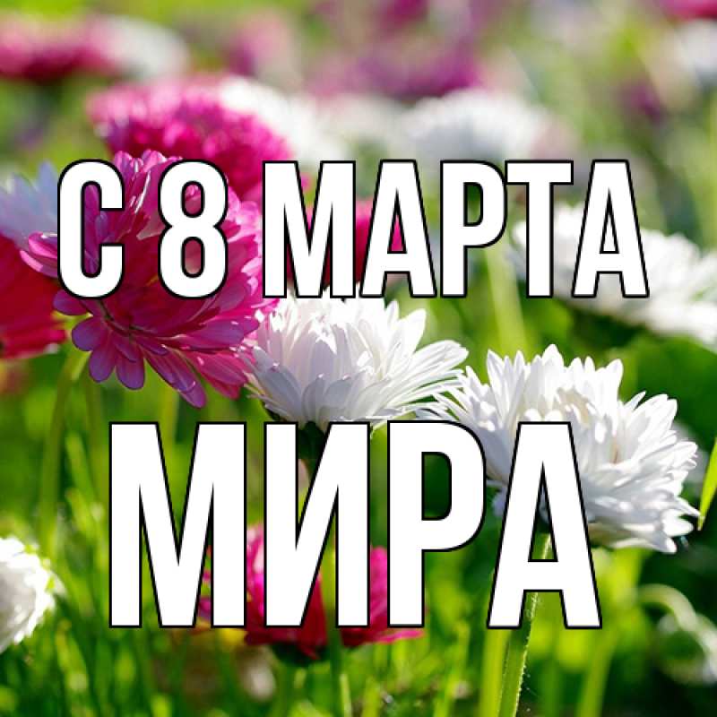Картинка C 8 МАРТА, Мира