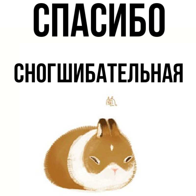Картинка Спасибо, Сногшибательная