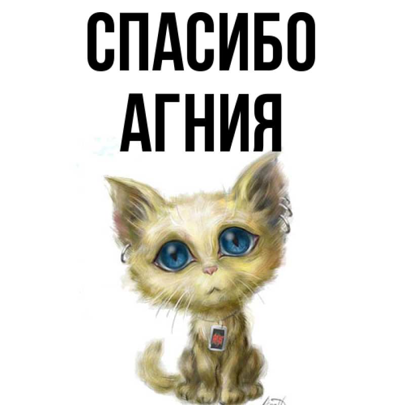 Картинка Спасибо, Агния