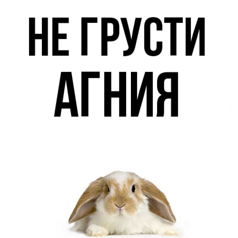 Картинка Не грусти, Агния