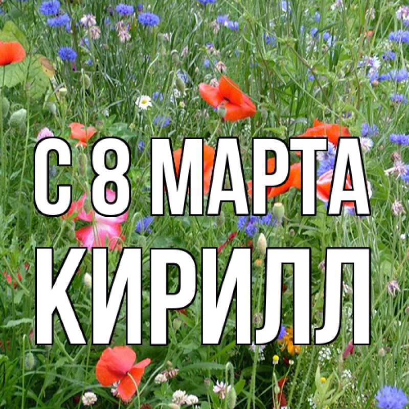 Картинка C 8 МАРТА, Кирилл