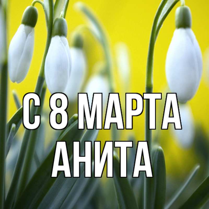 Картинка C 8 МАРТА, Анита