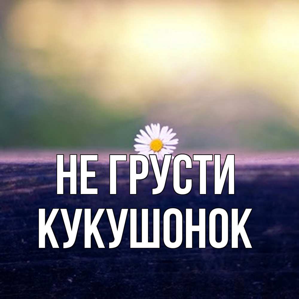 Открытка на каждый день с именем, кукушонок Не грусти красота Прикольная открытка с пожеланием онлайн скачать бесплатно 