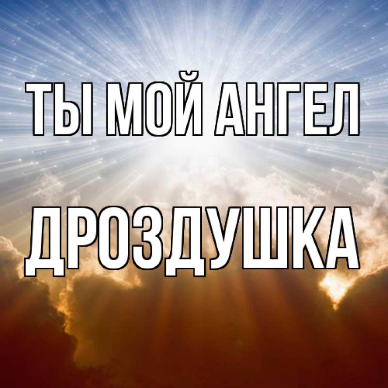 Картинка Ты мой ангел, Дроздушка