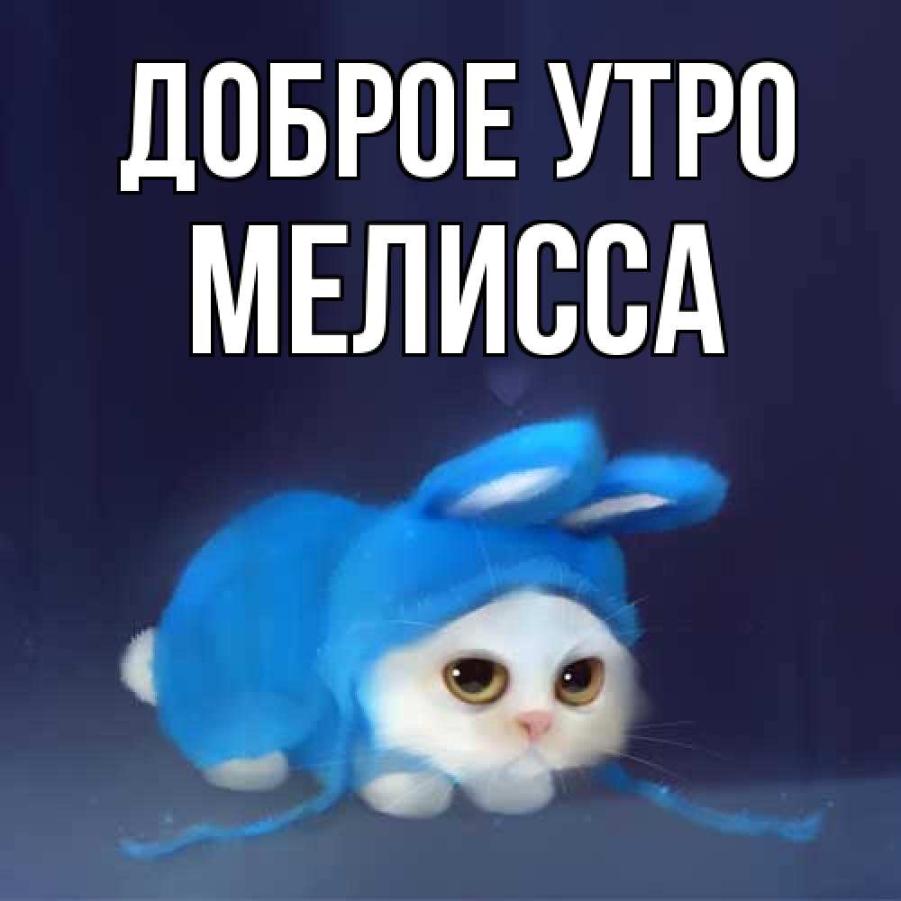 Открытка на каждый день с именем, Мелисса Доброе утро открытки красивые скачать бесплатно Прикольная открытка с пожеланием онлайн скачать бесплатно 