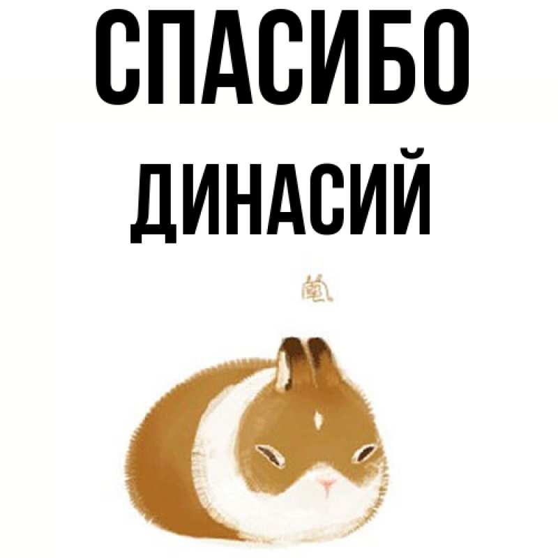 Картинка Спасибо, Динасий